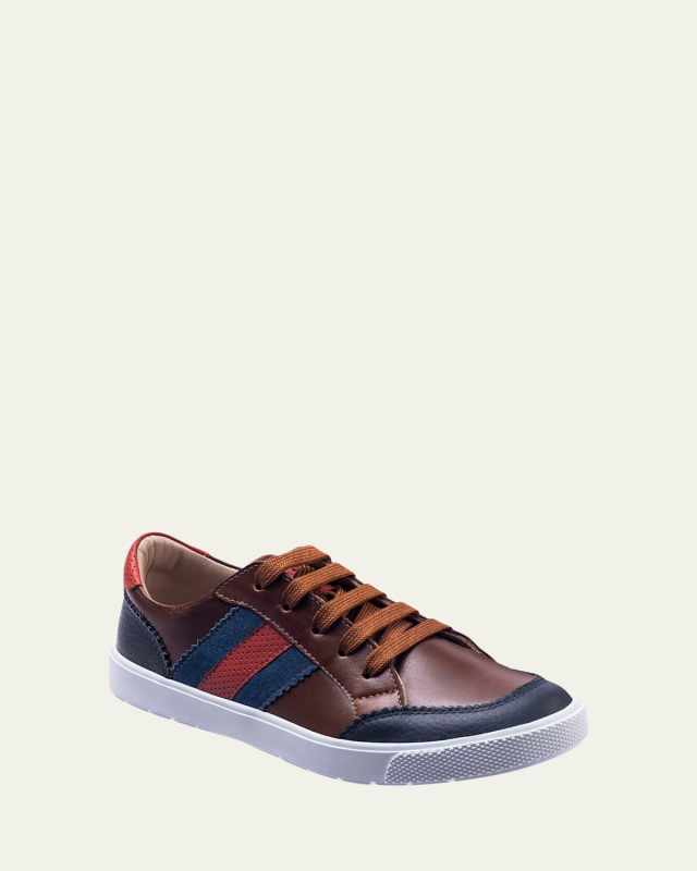Boy's All American Colorblock Leather Sneakers, Baby/Toddlers